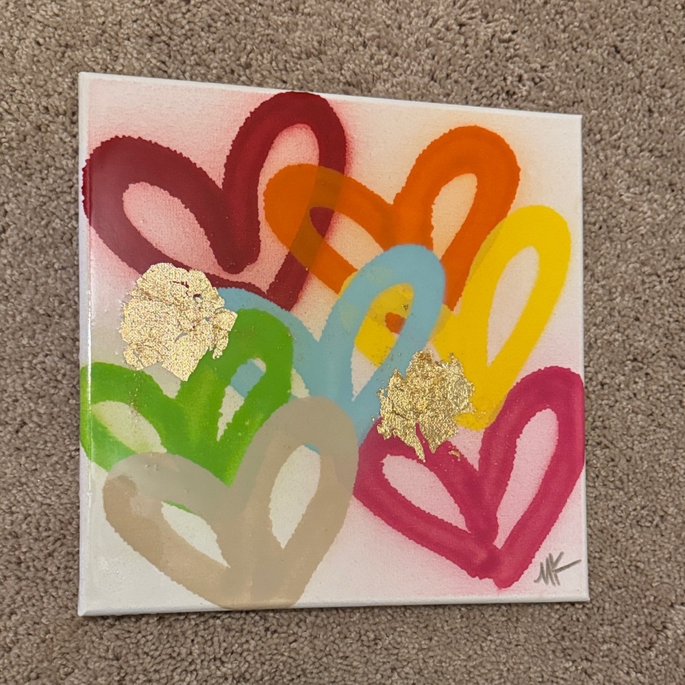 MK decker designs heart canvas